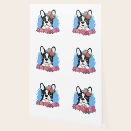 Boston Terrier Wallpaper For Any Decor Style Society6,Solid Purple Background Images