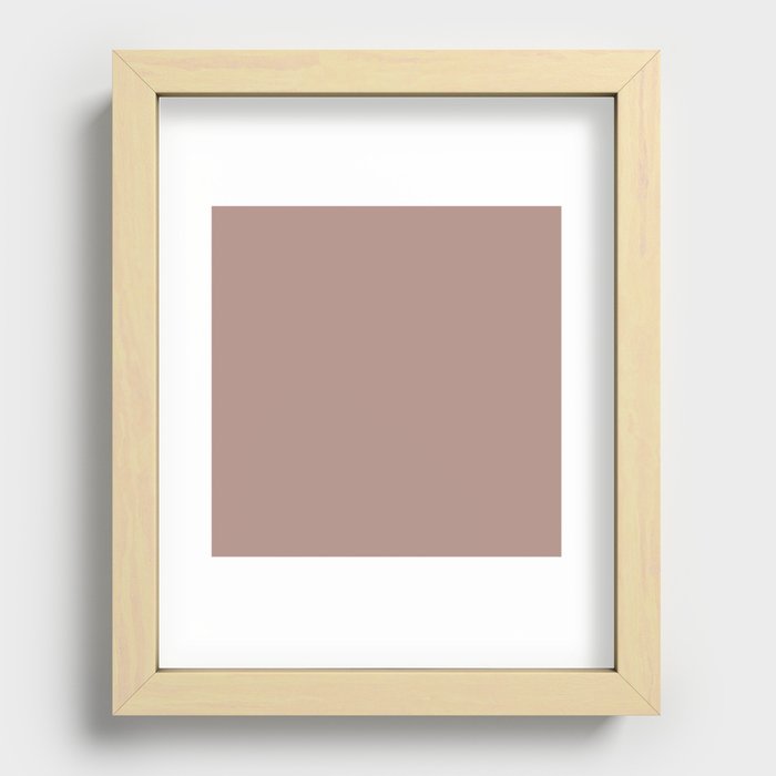 Hollow Brown Recessed Framed Print