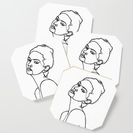 Women face one line drawing - Adel Coaster