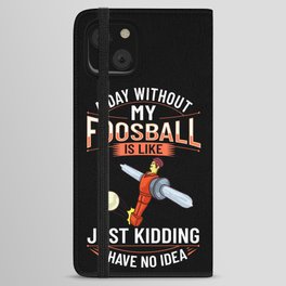 Foosball Table Soccer Game Ball Outdoor Player iPhone Wallet Case