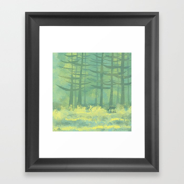The Clearing in the Forest Framed Art Print