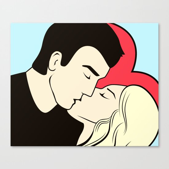 Never Just A Kiss // Sweet Naughty Valentine Canvas Print