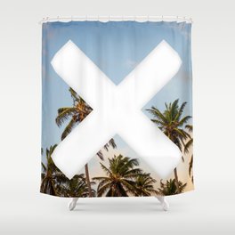 X Palm Shower Curtain