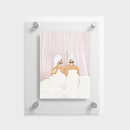 Morning with a friend Floating Acrylic Print