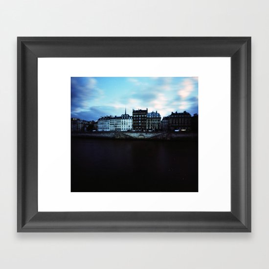 Paris at Dusk: Ile de la Cite Framed Art Print