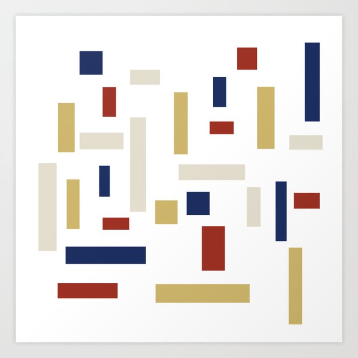 Abstract Theo Van Doesburg Composition Viii White The Three