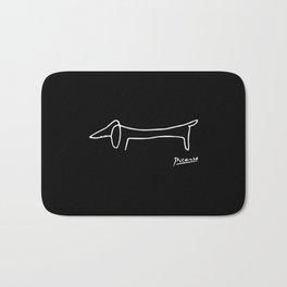 Pablo Picasso Dog (Lump) Artwork Shirt, Sketch Reproduction Bath Mat