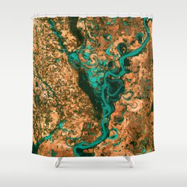 Geography Shower Curtains Society6