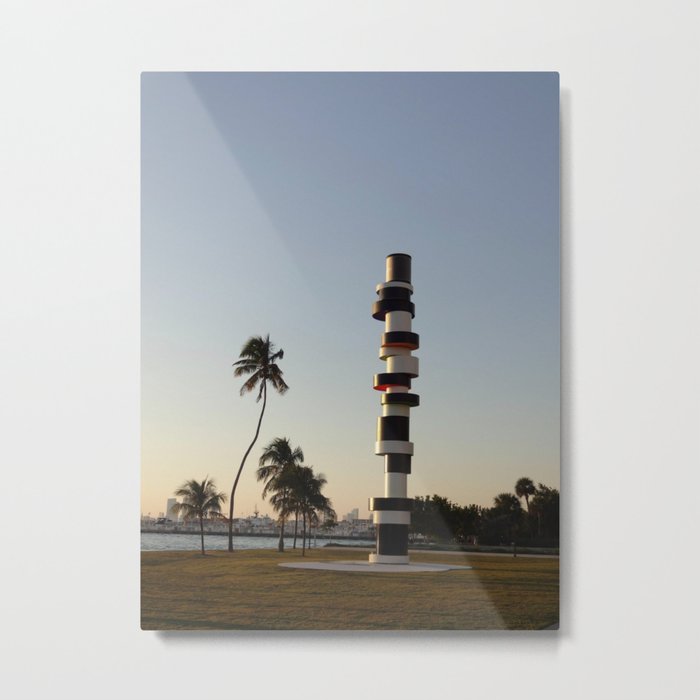 Lighthouse and a Sunset Metal Print