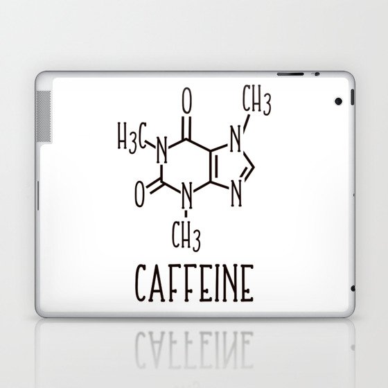 Caffeine Molecular Structure Chemistry Laptop & iPad Skin