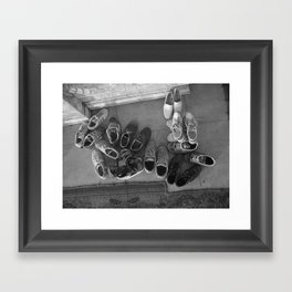 Shoes Without Feet Framed Art Print