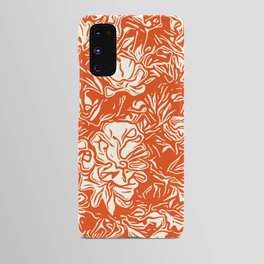 Orange and White No2 art and home decor Android Case