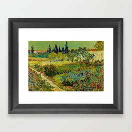 The Garden at Arles, France by Vincent Van Gogh Framed Art Print