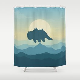 Appa Sunrise Flying Bison ATLA Shower Curtain