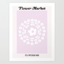 flower market / flowerbomb Art Print