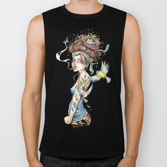 Birdbrain Biker Tank