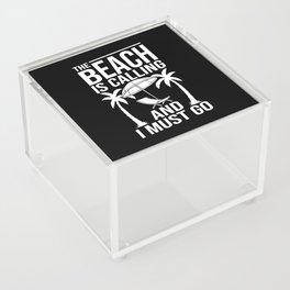 Retirement Beach Retired Summer Waves Party Acrylic Box