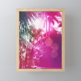 Caribbean Colors Tropical Scenery In Surreal Bright Light Framed Mini Art Print