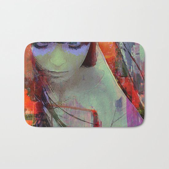Touch right in the heart by your love Bath Mat