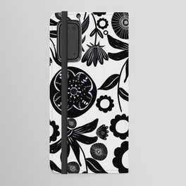 Adventure in the field of flowers - BW Android Wallet Case