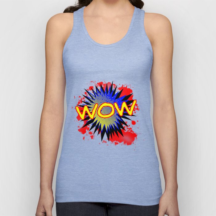 Wow Comic Exclamation Tank Top