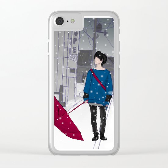 In The Snow Clear iPhone Case