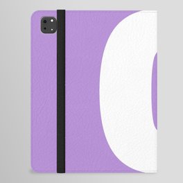 0 (White & Lavender Number) iPad Folio Case