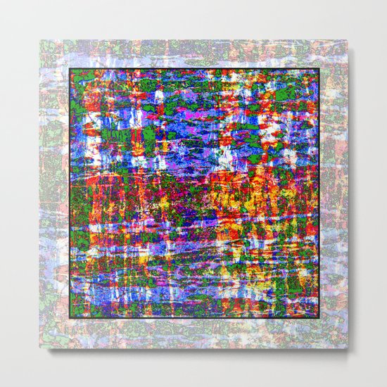 DOUGLAS FIR BARK STATURATED ABSTRACT Metal Print