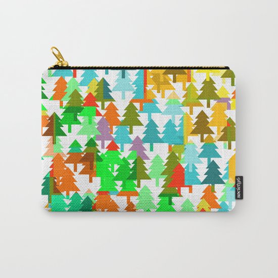 Colorful fir pattern Carry-All Pouch