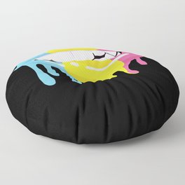 Pansexual Flag Gay Pride Lgbtq Lips Mouth Floor Pillow