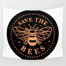save the bees Wall Tapestry