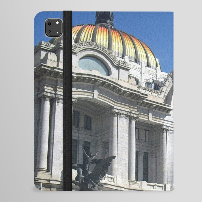 Mexico Photography - White Palace Under The Blue Sky iPad Folio Case