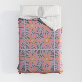 Psychedelic Daisies Duvet Cover