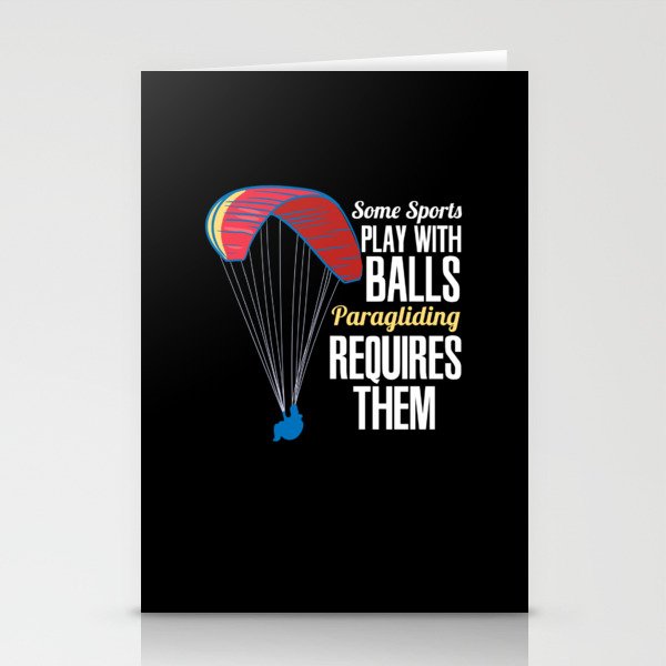 Paragliding Requires Stationery Cards