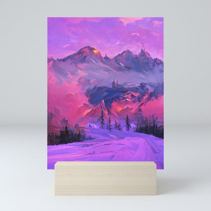 Panorama in Alaska Mini Art Print