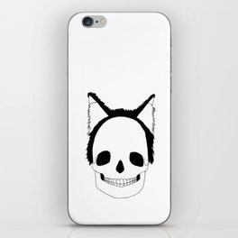 Skull with Cat Ears iPhone Skin