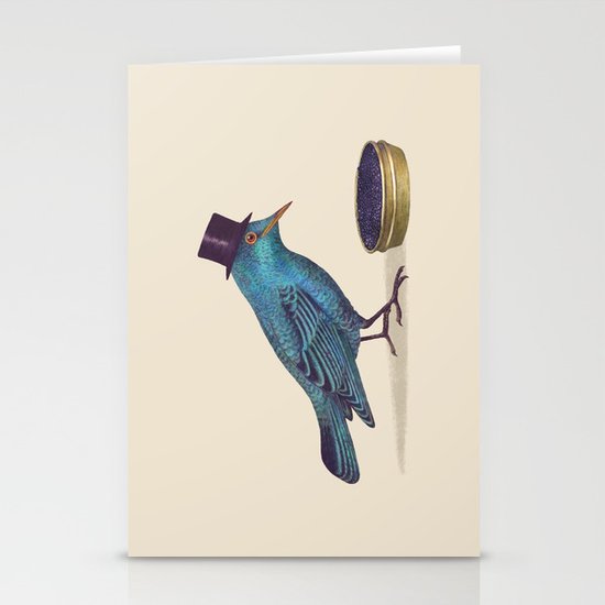 Gentlebirds Prefer Caviar Stationery Cards