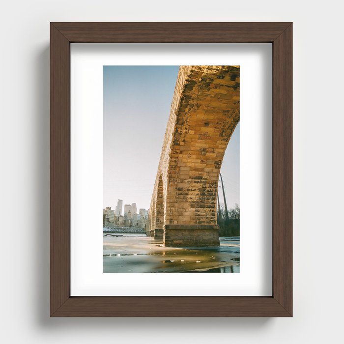 Stone Arch Bridge - Support my small business Recessed Framed Print