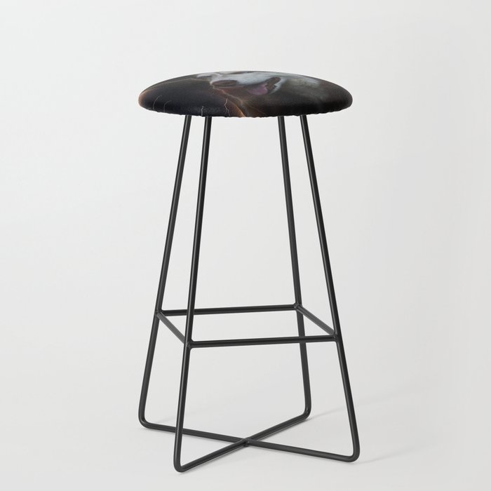 Wolf in Thunderstorm Bar Stool