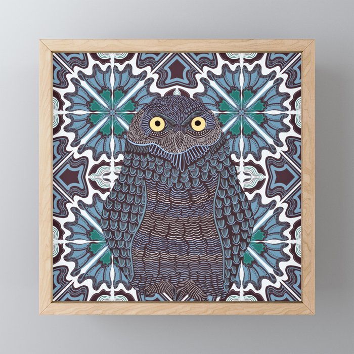 Cute Owl Framed Mini Art Print