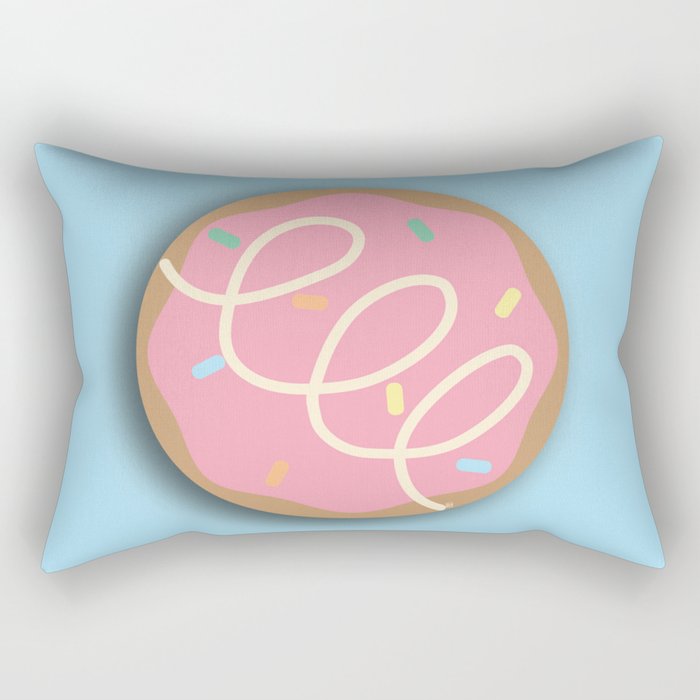 Stylized Donut Rectangular Pillow