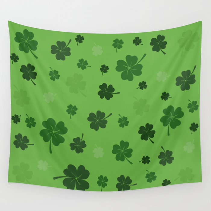 St Patricks day pattern Wall Tapestry