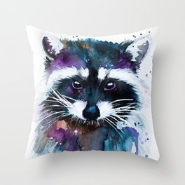 Raccoon Throw Pillow
