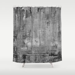 GREY MODERN INDUSTRIAL RUSTIC Shower Curtain
