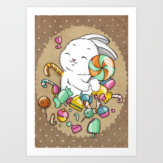 Candy Art Print