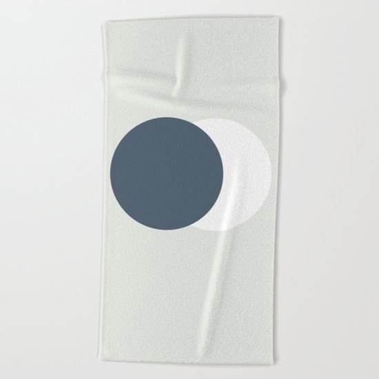 Earth Moon Hug Beach Towel