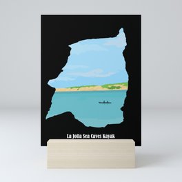 La Jolla Sea caves Kayak  Mini Art Print