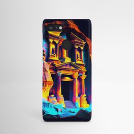 Neon Synthwave Petra Jordan Android Case