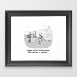 Lawyer for Protection Framed Art Print
