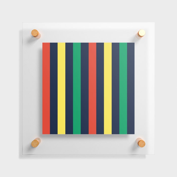 Bright & Bold Vector Stripes Floating Acrylic Print